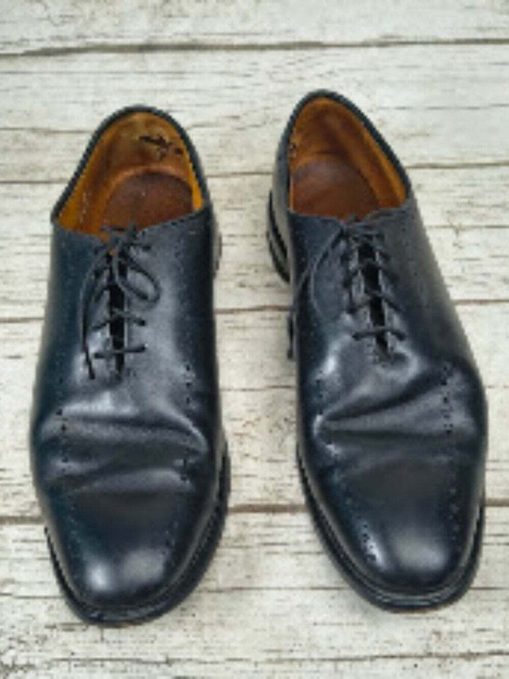 Allen Edmonds Hastings Mens Black Leather Oxfords Dress Shoes - Size 10 D